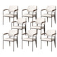 Industrial Kitchen Dining Side Chair Open Back Dining Arm Chair White 8 Piece Set Clearhalo 'Dining Chairs' 'Dining Tables & Seating' 'dining_chair' 'furn' 'furn_dining_chair' 'Furniture' 'Kitchen & Dining Furniture' 6680252