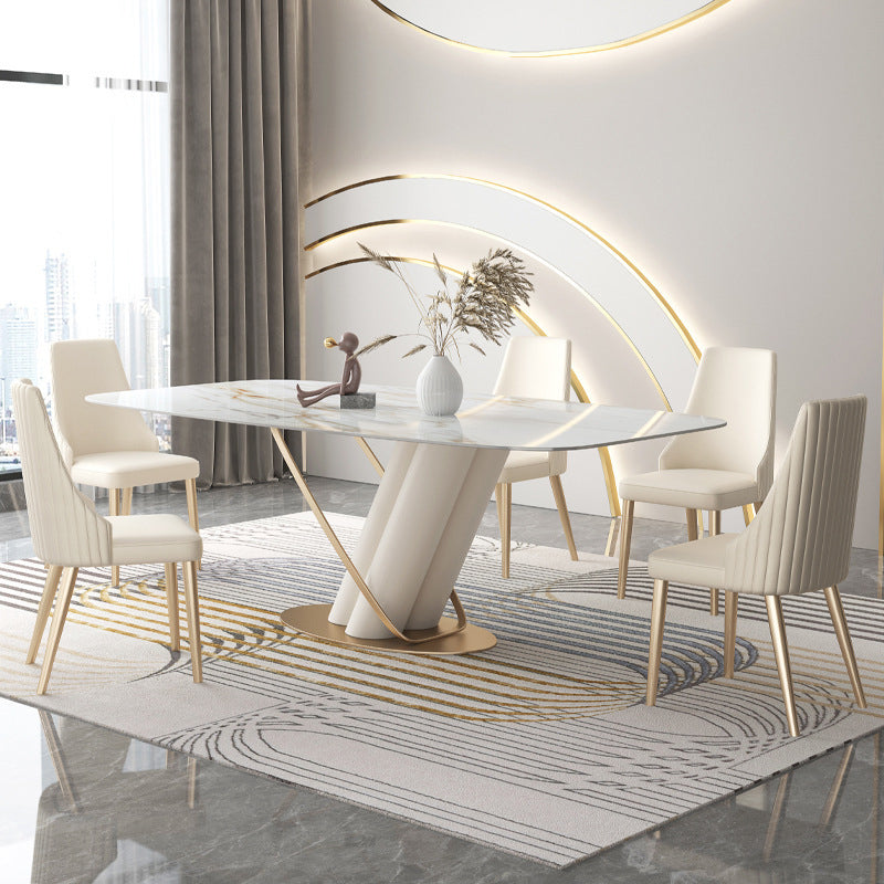 Indoor Kitchen Dining Arm Chair Glam Arm Chair with Upholstered Clearhalo 'Dining Chairs' 'Dining Tables & Seating' 'dining_chair' 'furn' 'furn_dining_chair' 'Furniture' 'Kitchen & Dining Furniture' 6680267