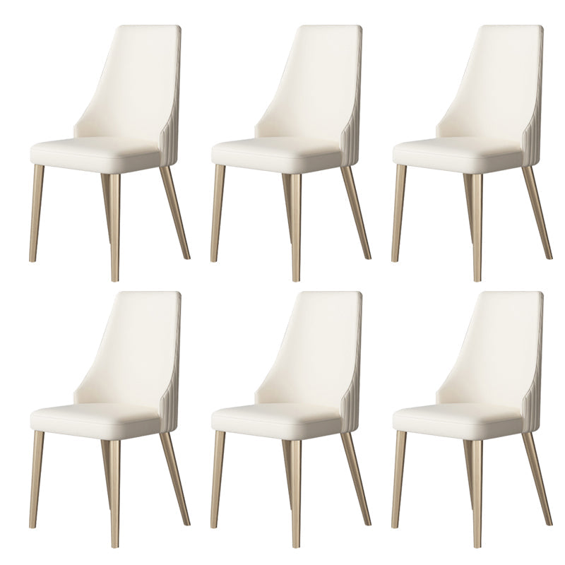 Indoor Kitchen Dining Arm Chair Glam Arm Chair with Upholstered 6 Piece Set Clearhalo 'Dining Chairs' 'Dining Tables & Seating' 'dining_chair' 'furn' 'furn_dining_chair' 'Furniture' 'Kitchen & Dining Furniture' 6680268