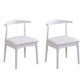 Wood Side Dining Chairs Open Back Dining Side Chair for Home