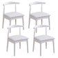 Wood Side Dining Chairs Open Back Dining Side Chair for Home