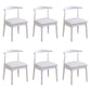 Wood Side Dining Chairs Open Back Dining Side Chair for Home