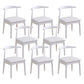 Wood Side Dining Chairs Open Back Dining Side Chair for Home