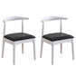Wood Side Dining Chairs Open Back Dining Side Chair for Home