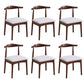 Wood Side Dining Chairs Open Back Dining Side Chair for Home