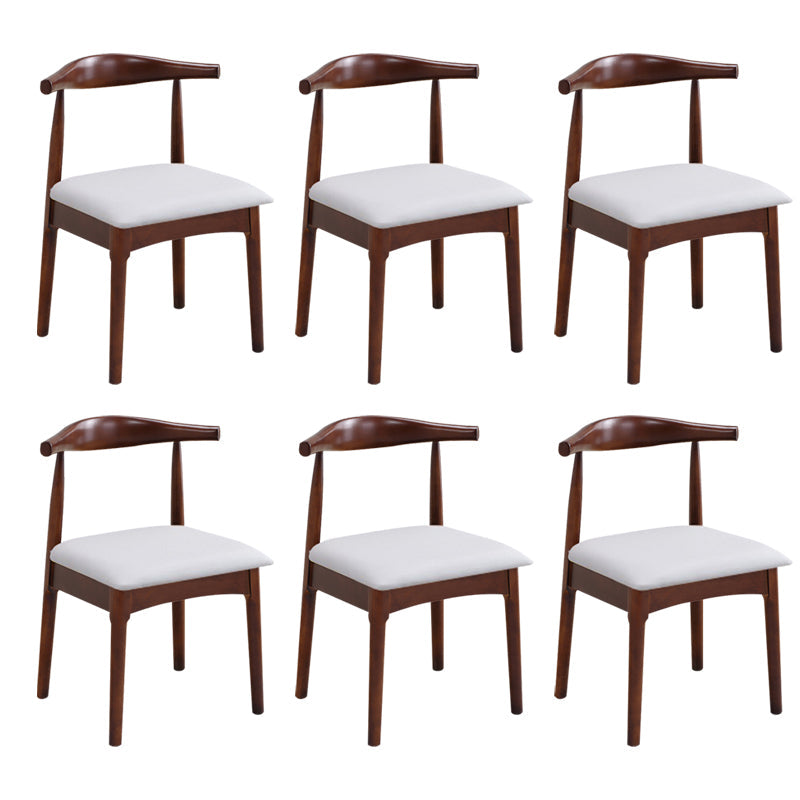 Wood Side Dining Chairs Open Back Dining Side Chair for Home
