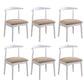 Wood Side Dining Chairs Open Back Dining Side Chair for Home