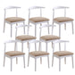 Wood Side Dining Chairs Open Back Dining Side Chair for Home