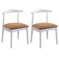 Wood Side Dining Chairs Open Back Dining Side Chair for Home