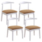 Wood Side Dining Chairs Open Back Dining Side Chair for Home