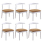 Wood Side Dining Chairs Open Back Dining Side Chair for Home