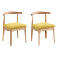 Wood Side Dining Chairs Open Back Dining Side Chair for Home