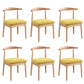 Wood Side Dining Chairs Open Back Dining Side Chair for Home