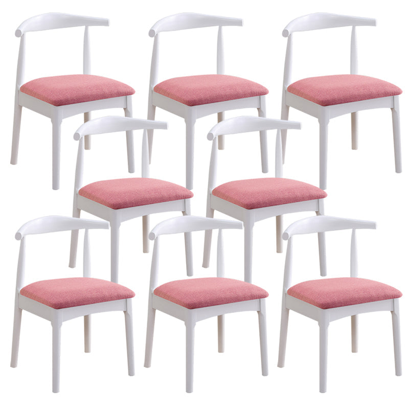 Wood Side Dining Chairs Open Back Dining Side Chair for Home