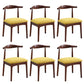 Wood Side Dining Chairs Open Back Dining Side Chair for Home