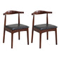 Wood Side Dining Chairs Open Back Dining Side Chair for Home