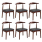 Wood Side Dining Chairs Open Back Dining Side Chair for Home