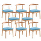 Wood Side Dining Chairs Open Back Dining Side Chair for Home