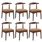 Wood Side Dining Chairs Open Back Dining Side Chair for Home