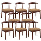 Wood Side Dining Chairs Open Back Dining Side Chair for Home