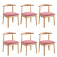 Wood Side Dining Chairs Open Back Dining Side Chair for Home