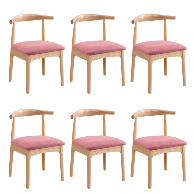 Wood Side Dining Chairs Open Back Dining Side Chair for Home