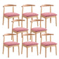 Wood Side Dining Chairs Open Back Dining Side Chair for Home