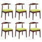 Wood Side Dining Chairs Open Back Dining Side Chair for Home