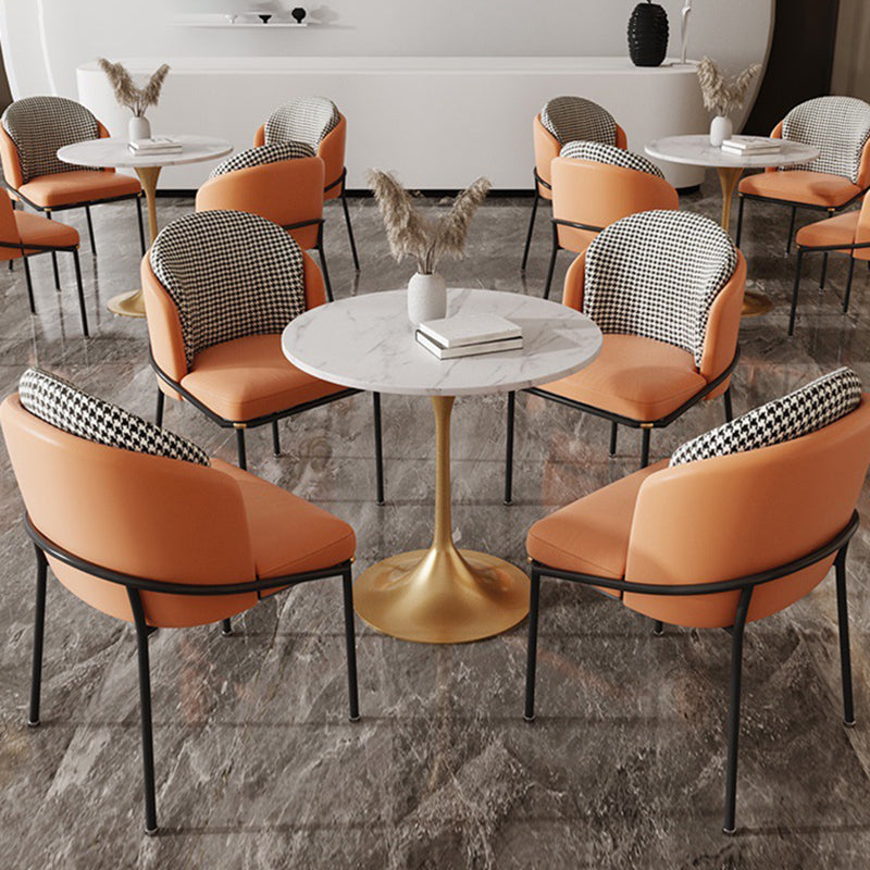 Modern Indoor Armless Dining Chair Upholstered Dining Side Chair