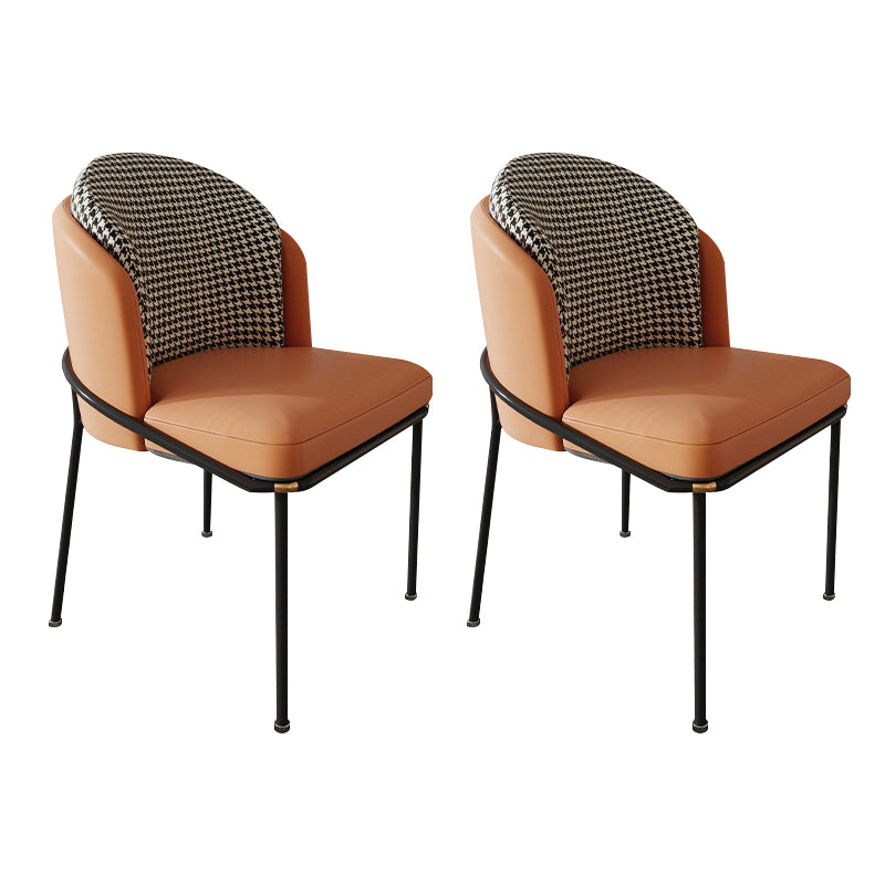 Modern Indoor Armless Dining Chair Upholstered Dining Side Chair