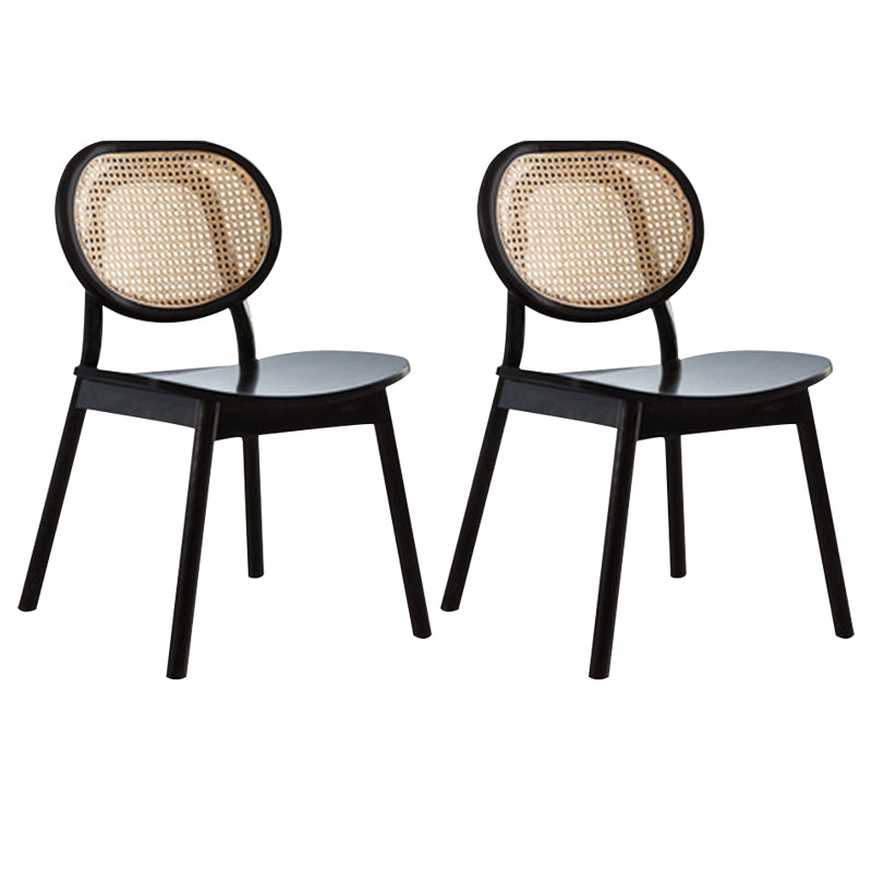 Oak Cane Back Dining Chairs Dining Room Industrial Side Chair