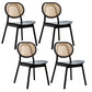 Oak Cane Back Dining Chairs Dining Room Industrial Side Chair