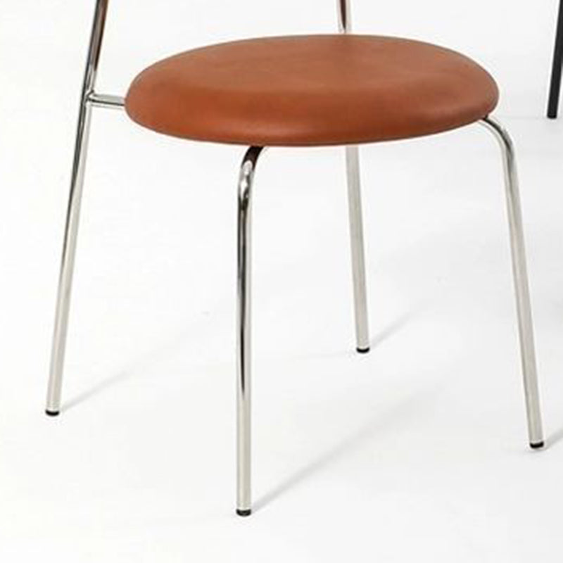 Chaises de salle à manger sans bras tapissées, chaise latérale de salle à manger industrielle