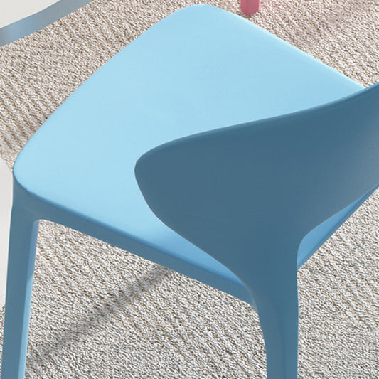 Comedor sillón de plástico sillas de comedor sin brazo