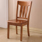 16.5" Wide Side Chair Industrial Wood Side Dining Armless Chairs