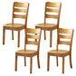 16.5" Wide Side Chair Industrial Wood Side Dining Armless Chairs