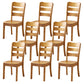 16.5" Wide Side Chair Industrial Wood Side Dining Armless Chairs