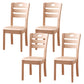 16.5" Wide Side Chair Industrial Wood Side Dining Armless Chairs