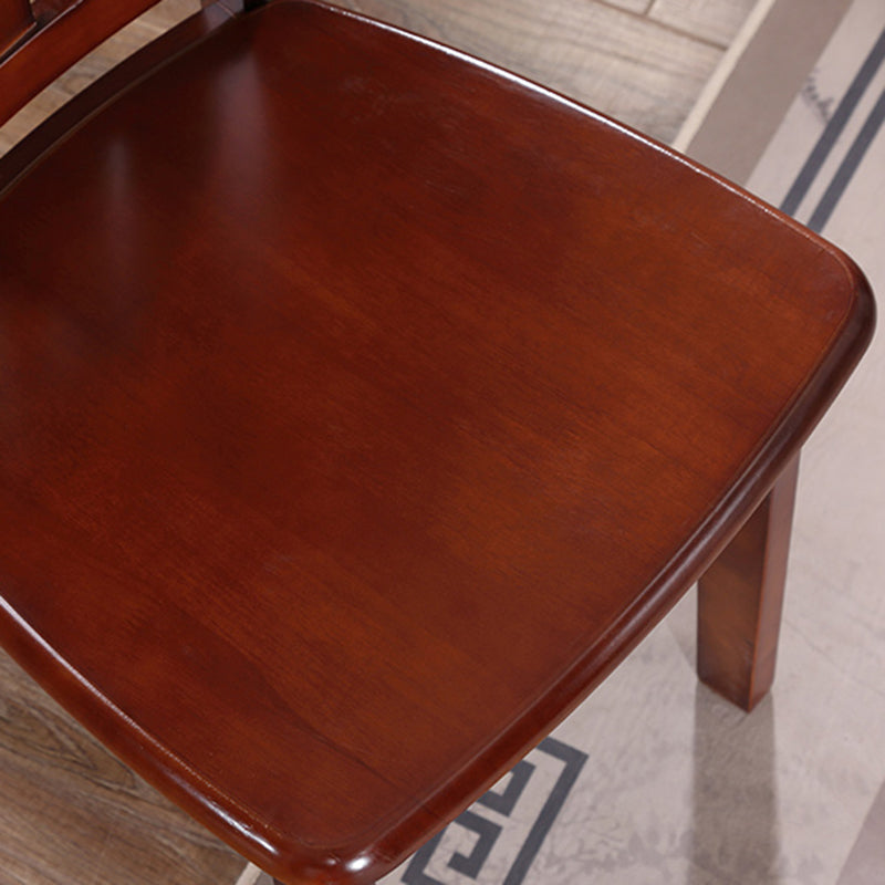 16.5" Wide Side Chair Industrial Wood Side Dining Armless Chairs