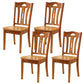 16.5" Wide Side Chair Industrial Wood Side Dining Armless Chairs