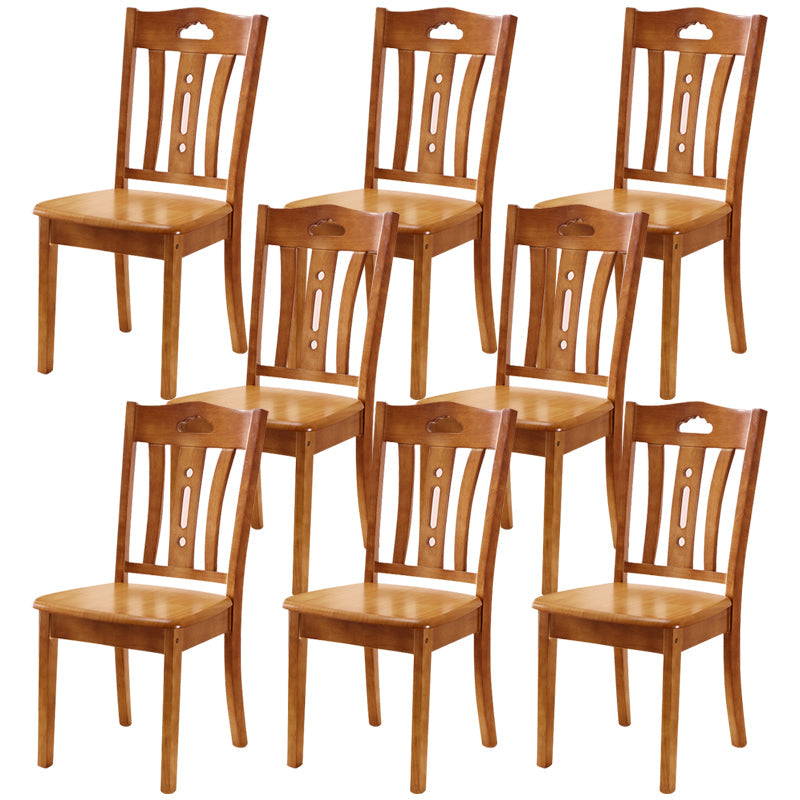 16.5" Wide Side Chair Industrial Wood Side Dining Armless Chairs