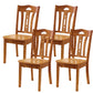 16.5" Wide Side Chair Industrial Wood Side Dining Armless Chairs