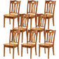 16.5" Wide Side Chair Industrial Wood Side Dining Armless Chairs