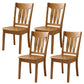 16.5" Wide Side Chair Industrial Wood Side Dining Armless Chairs
