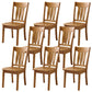 16.5" Wide Side Chair Industrial Wood Side Dining Armless Chairs
