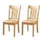 16.5" Wide Side Chair Industrial Wood Side Dining Armless Chairs