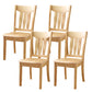 16.5" Wide Side Chair Industrial Wood Side Dining Armless Chairs