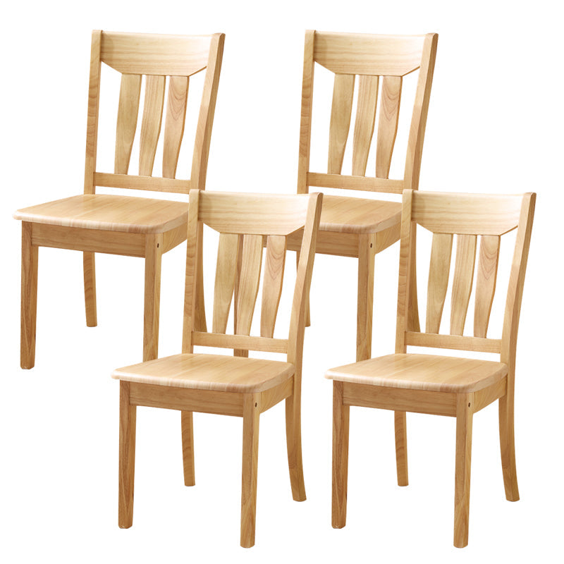 16.5" Wide Side Chair Industrial Wood Side Dining Armless Chairs