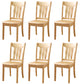 16.5" Wide Side Chair Industrial Wood Side Dining Armless Chairs