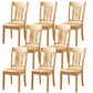 16.5" Wide Side Chair Industrial Wood Side Dining Armless Chairs